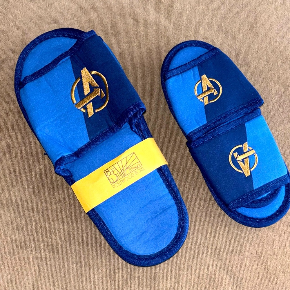 Hong Kong Disney Hollywood Hotel Avengers Hotel Matching Slippers Adult + Child